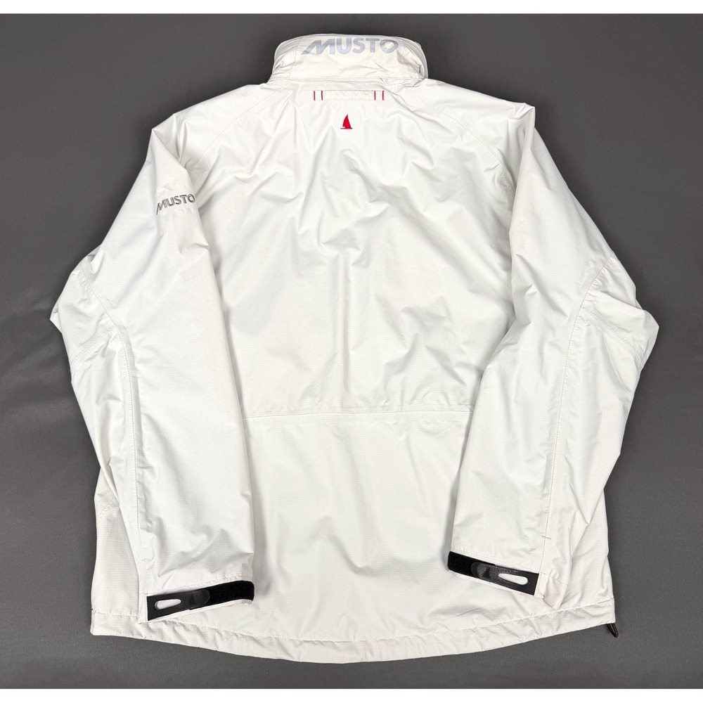 Musto BR1 Sailing Jacket Mens L Off-White Vintage J/111 Wind Czar Crew - Picture 2 of 11